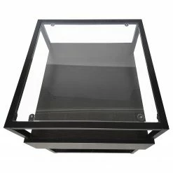 Loftscape Beistelltisch Dorsey - Glas / Metall - Schwarz / Bambus Schwarz 14 Loftscape Beistelltisch Dorsey - Glas / Metall - Schwarz / Bambus Schwarz -Wohnzimmermöbel boutique en ligne 1000241537 220420 045 DETAILS P000000001000241537