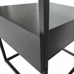 Loftscape Beistelltisch Dorsey - Glas / Metall - Schwarz / Bambus Schwarz 18 Loftscape Beistelltisch Dorsey - Glas / Metall - Schwarz / Bambus Schwarz -Wohnzimmermöbel boutique en ligne 1000241537 220420 065 DETAILS P000000001000241537