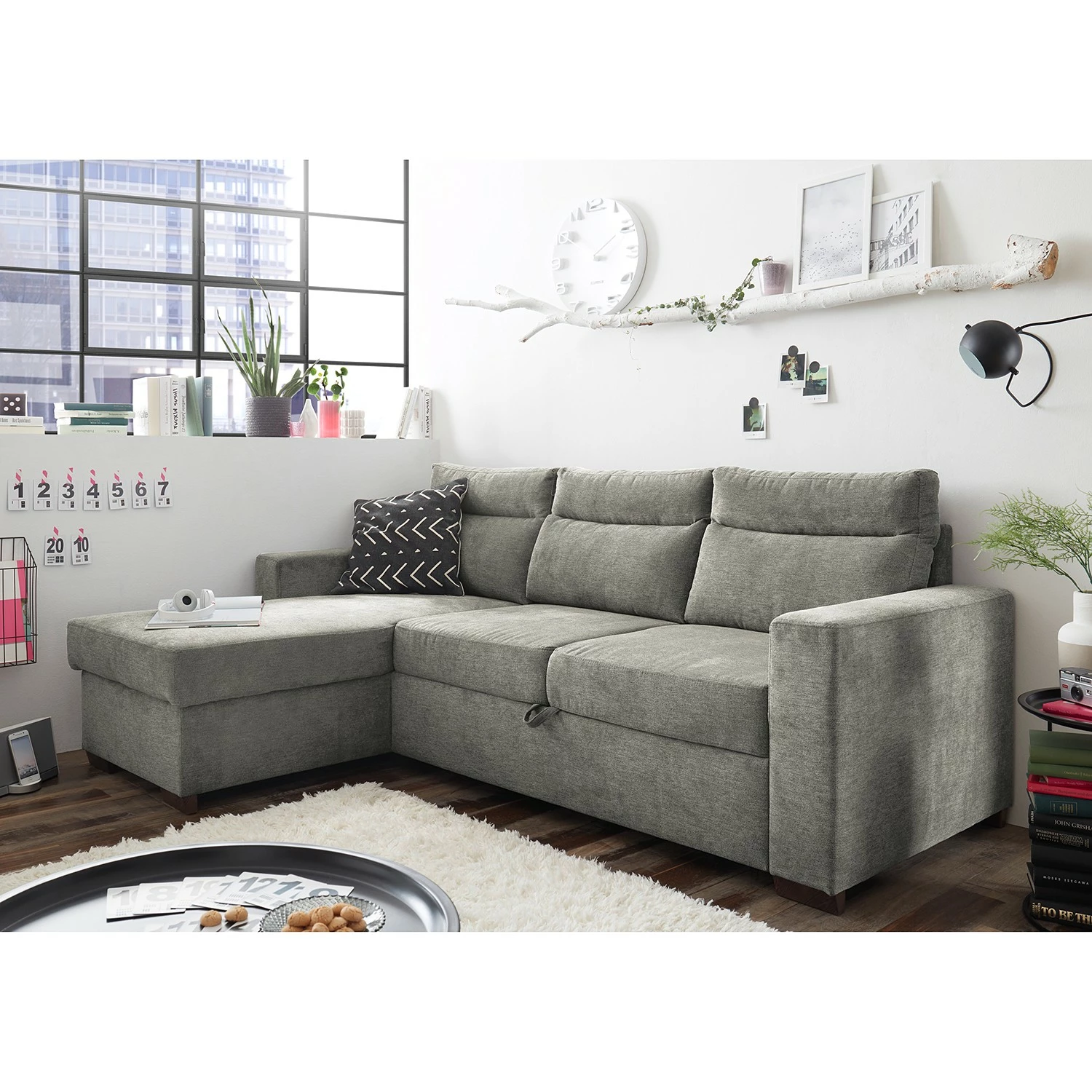 Loftscape Ecksofa Veuves - Microfaser - Microfaser Ranu: Schlamm 2 Loftscape Ecksofa Veuves - Microfaser - Microfaser Ranu: Schlamm – Bild 2