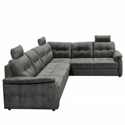 Loftscape Ecksofa Lomme - Microfaser - Microfaser Ranu: Dunkelgrau - Schlaffunktion davorstehend rechts - Tiefe: 304 cm -Wohnzimmermöbel boutique en ligne 1000241690 210127 18183500494 DETAILS P000000001000241690