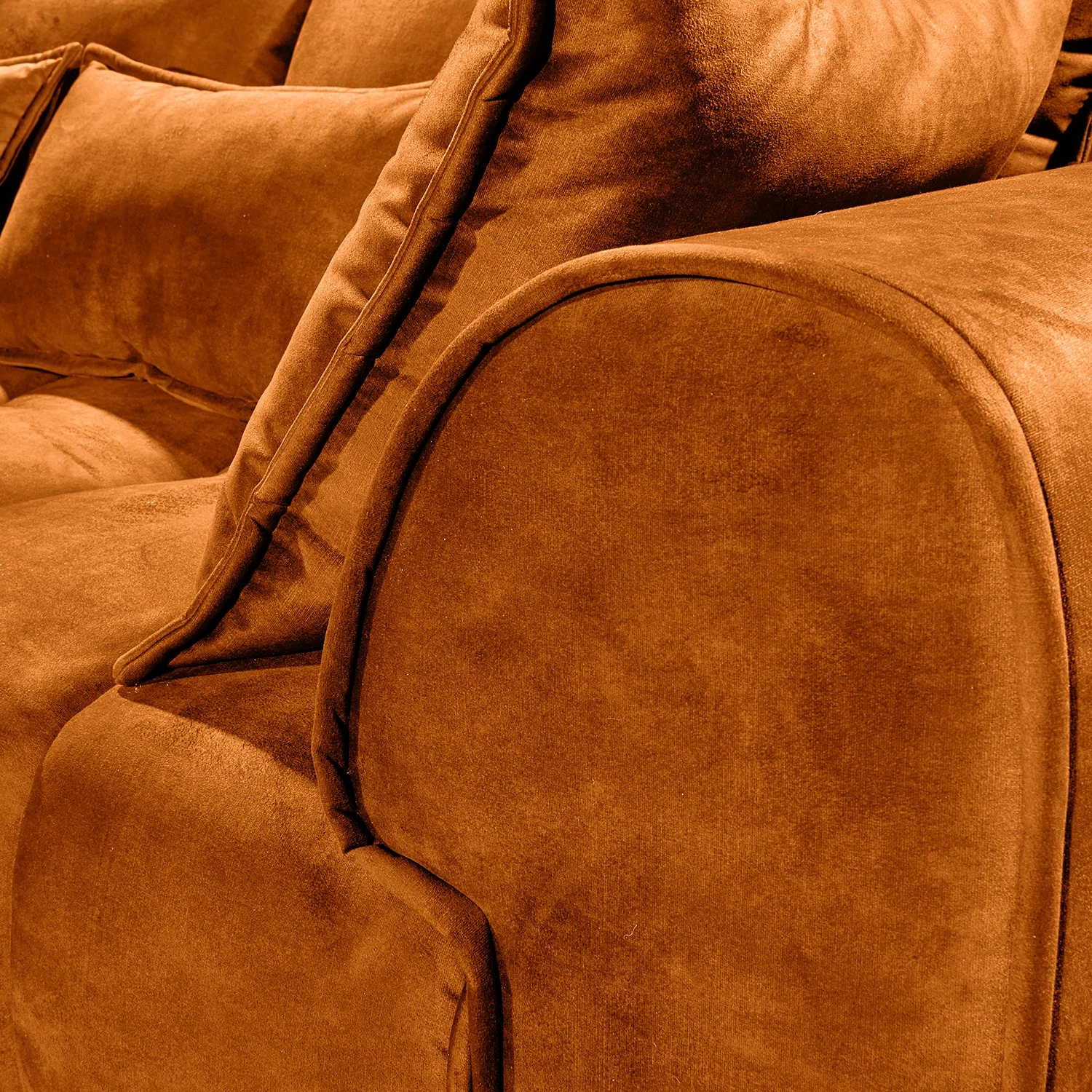 Loftscape Ecksofa Rifflet - Microfaser - Microfaser Salvo: Bernstein 6 Loftscape Ecksofa Rifflet - Microfaser - Microfaser Salvo: Bernstein – Bild 6