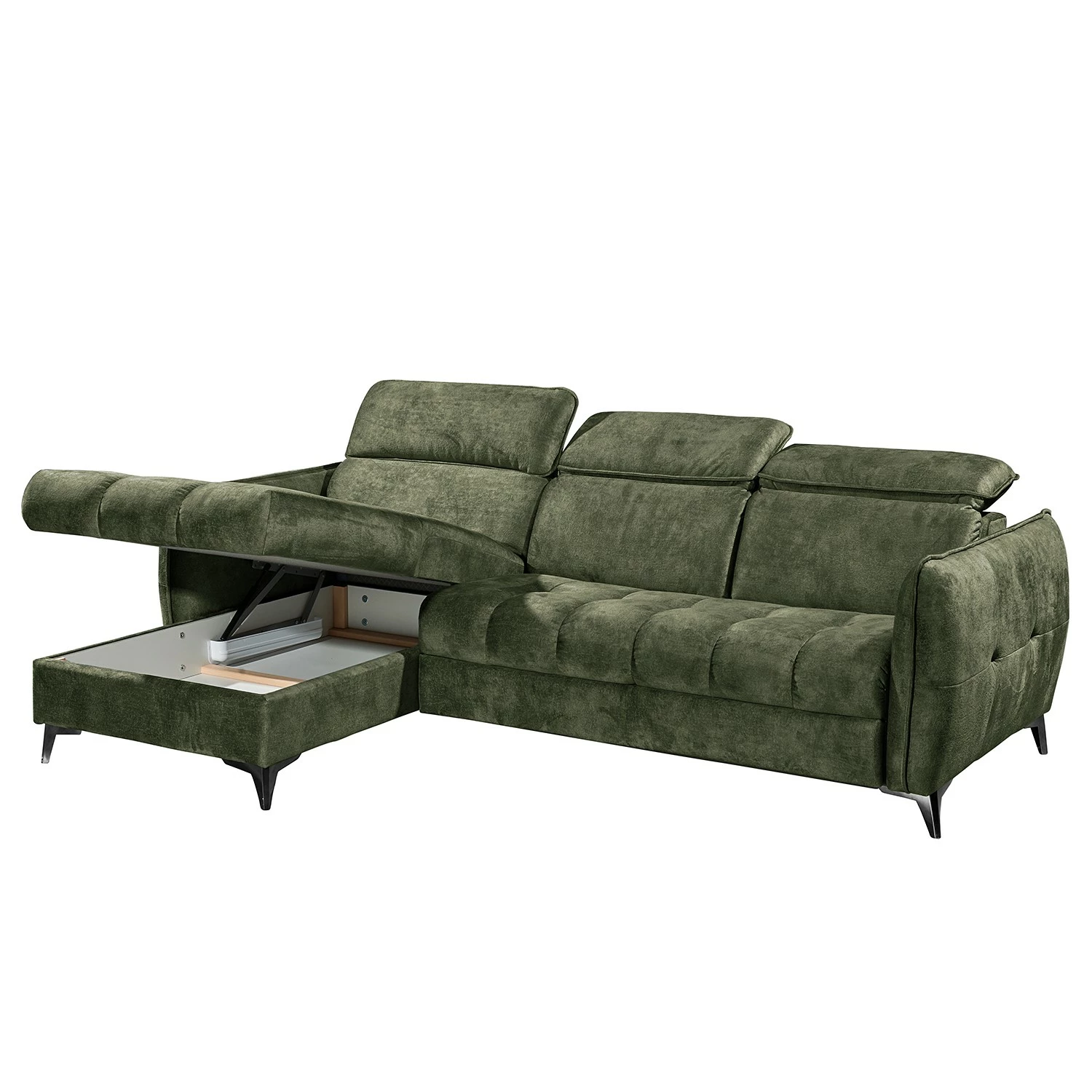 Loftscape Ecksofa Grillon - Samt - Samt Insa: Moosgrün 6 Loftscape Ecksofa Grillon - Samt - Samt Insa: Moosgrün – Bild 6