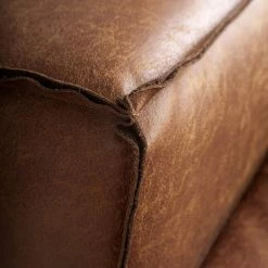 Ars manufacti Ecksofa Montans - Antiklederlook - Microfaser Yaka: Cognac - Longchair davorstehend links -Wohnzimmermöbel boutique en ligne 1000241923 210208 14230800007 DETAILS P000000001000241923