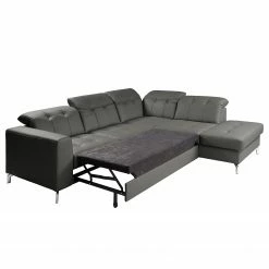 Fredriks Ecksofa White Pine - Echtleder - Echtleder Mabra: Grau - Ottomane davorstehend rechts -Wohnzimmermöbel boutique en ligne 1000241953 210208 14264700251 DETAILS P000000001000241953