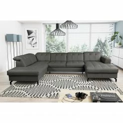 Fredriks Wohnlandschaft White Pine - Echtleder - Echtleder Mabra: Grau - Longchair davorstehend rechts / Ottomane links -Wohnzimmermöbel boutique en ligne 1000241957 210208 14271200292 MOOD DETAILS P000000001000241957 mood