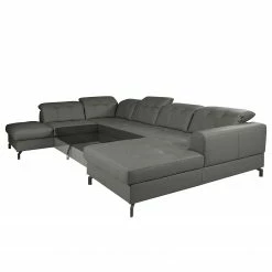 Fredriks Wohnlandschaft White Pine - Echtleder - Echtleder Mabra: Grau - Longchair davorstehend rechts / Ottomane links -Wohnzimmermöbel boutique en ligne 1000241957 210208 14271300295 DETAILS P000000001000241957