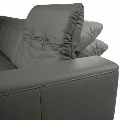 Fredriks Wohnlandschaft White Pine - Echtleder - Echtleder Mabra: Grau - Longchair davorstehend rechts / Ottomane links -Wohnzimmermöbel boutique en ligne 1000241957 210208 14271400296 DETAILS P000000001000241957