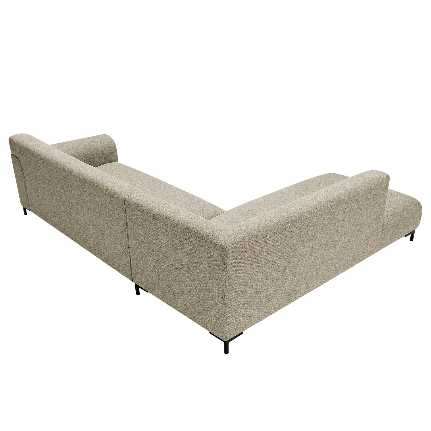 Studio Copenhagen Ecksofa Lussant - Flachgewebe Shina: Beige - Ottomane davorstehend links - Schwarz 5 Studio Copenhagen Ecksofa Lussant - Flachgewebe Shina: Beige - Ottomane davorstehend links - Schwarz – Bild 5