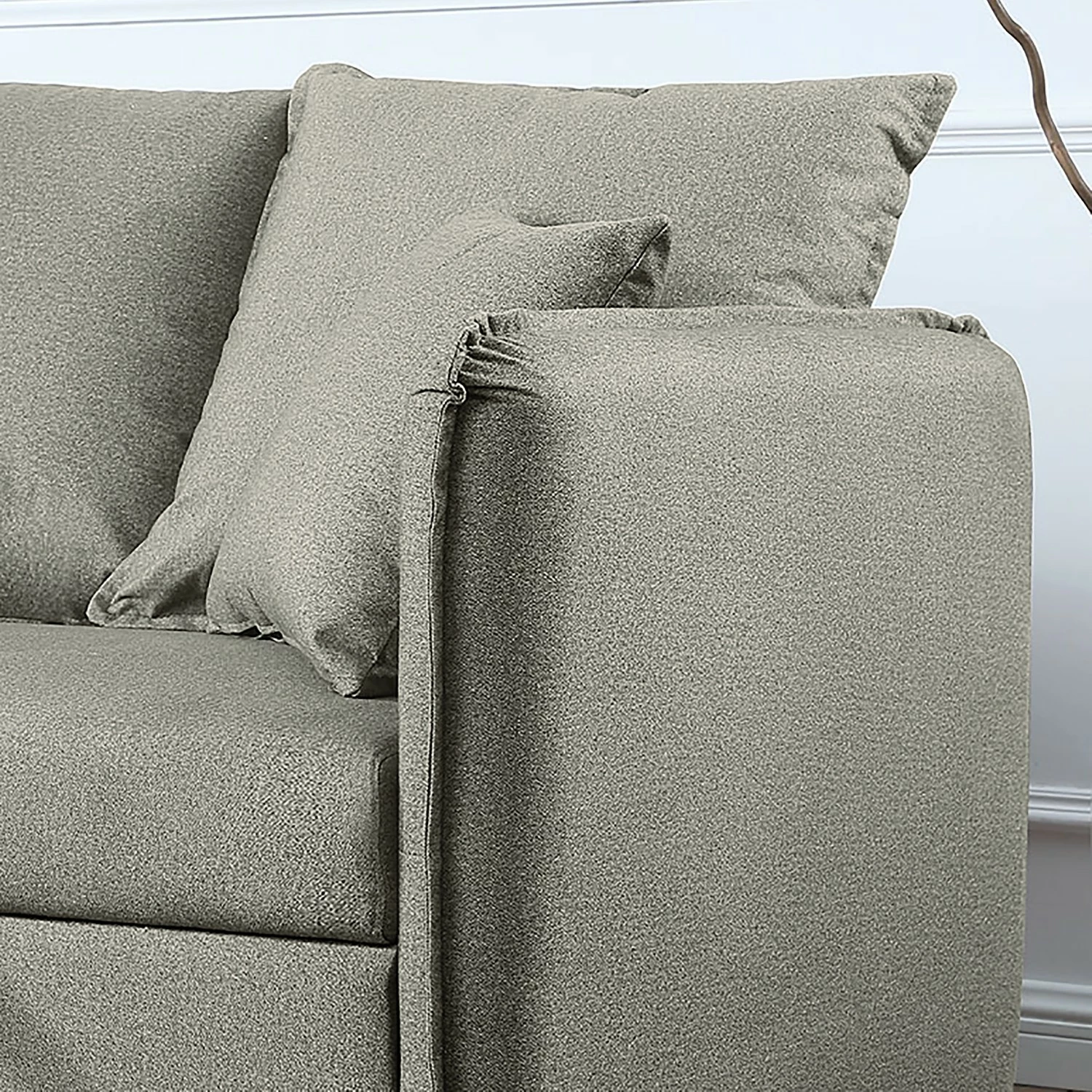 Loftscape Ecksofa Lillers - Webstoff - Hellgrau - Longchair davorstehend links 9 Loftscape Ecksofa Lillers - Webstoff - Hellgrau - Longchair davorstehend links – Bild 9