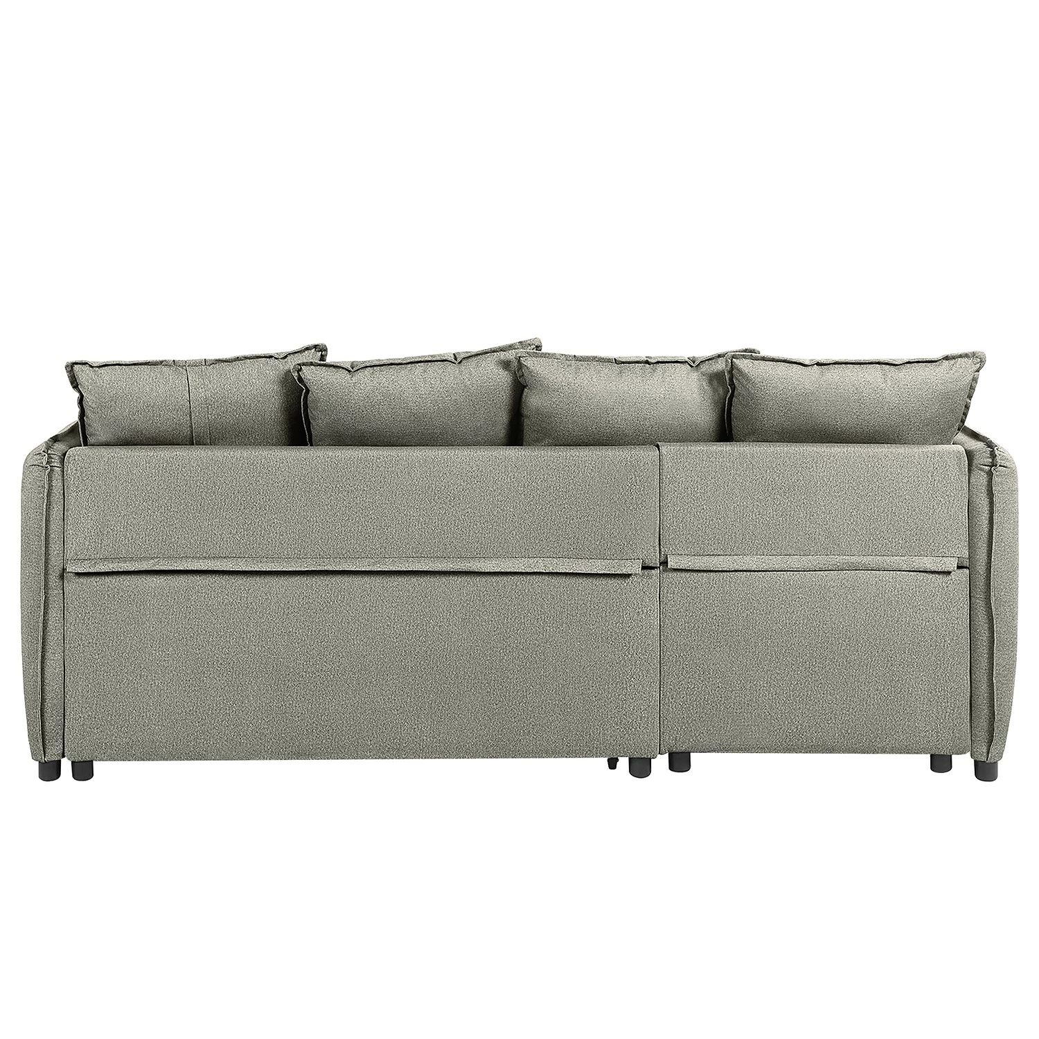 Loftscape Ecksofa Lillers - Webstoff - Hellgrau - Longchair davorstehend links 8 Loftscape Ecksofa Lillers - Webstoff - Hellgrau - Longchair davorstehend links – Bild 8