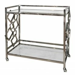 Loftscape Servierwagen Peillac - Glas / Edelstahl - Chrom