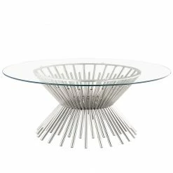 Loftscape Couchtisch Thionne - Glas / Edelstahl - Chrom