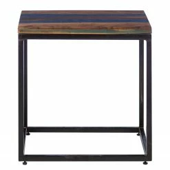 Wolf-Möbel Epoxidharz-Beistelltisch Tarnac - Harz / Metall - Blau -Wohnzimmermöbel boutique en ligne 1000243170 220106 082308000032 DETAILS P000000001000243170