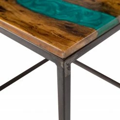 Wolf-Möbel Epoxidharz-Beistelltisch Tarnac - Harz / Metall - Grün -Wohnzimmermöbel boutique en ligne 1000243171 220106 08231200061 DETAILS P000000001000243171