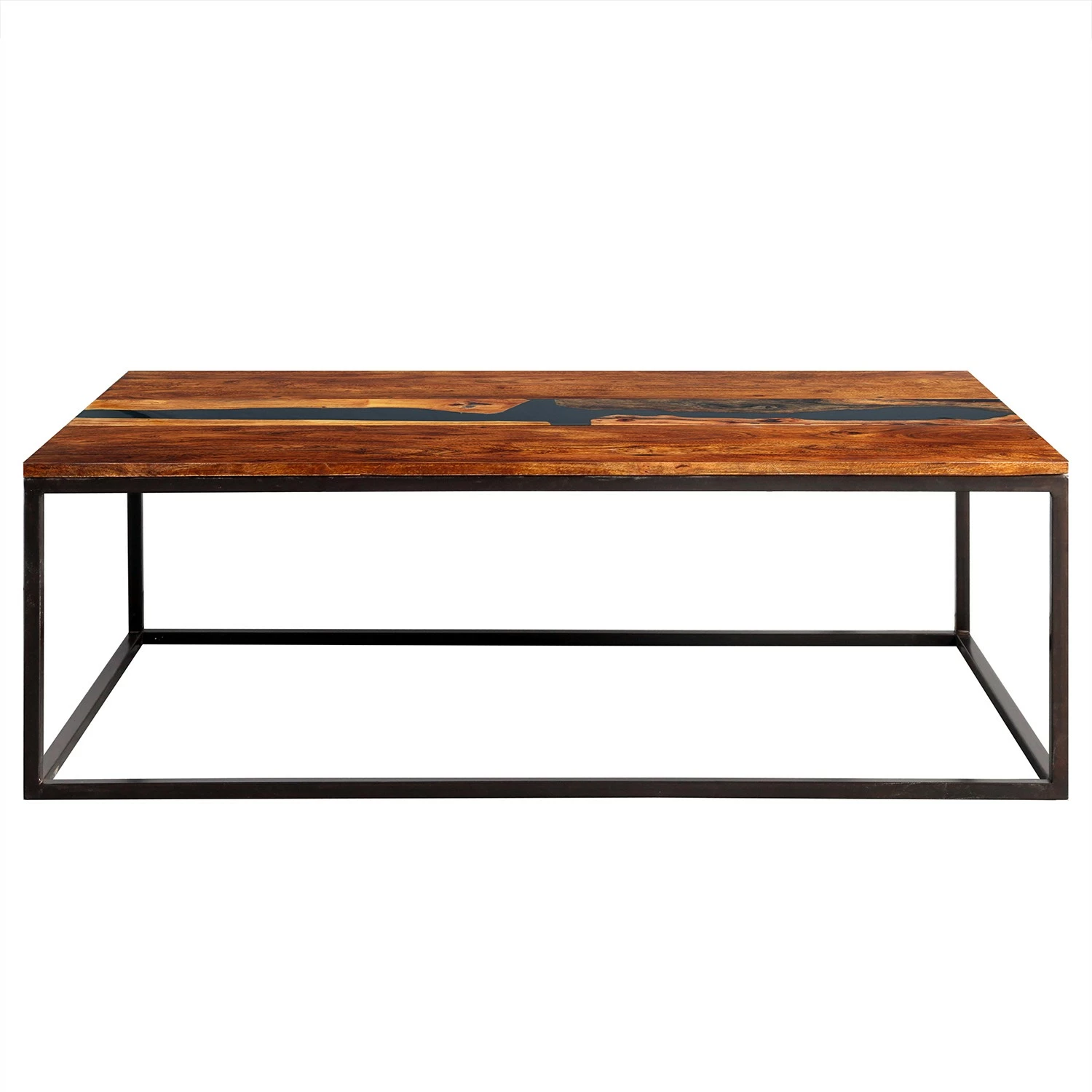 Wolf-Möbel Epoxidharz-Couchtisch Tarnac - Akazie massiv / Metall - Grau 5 Wolf-Möbel Epoxidharz-Couchtisch Tarnac - Akazie massiv / Metall - Grau – Bild 5