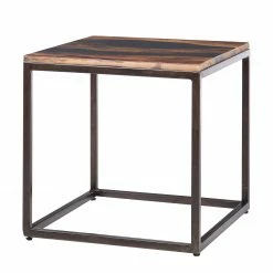 Wolf-Möbel Epoxidharz-Beistelltisch Tarnac - Harz / Metall - Grau