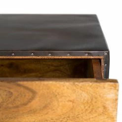 Wolf-Möbel Kommode Bazac - Akazie massiv - Akazie / Dunkelgrau -Wohnzimmermöbel boutique en ligne 1000243203 220311 034 DETAILS P000000001000243203