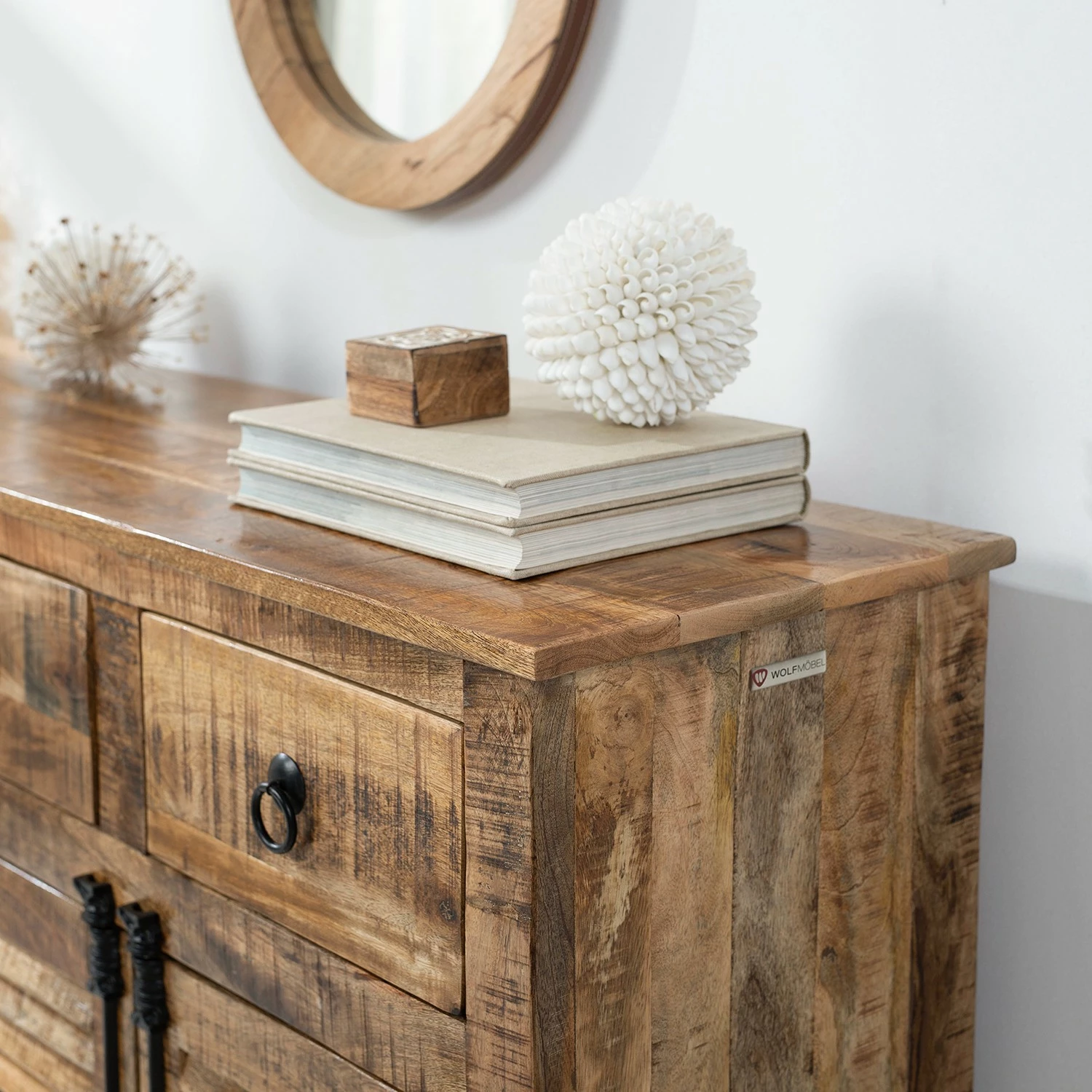 Wolf-Möbel Sideboard Senille - Mango massiv 12 Wolf-Möbel Sideboard Senille - Mango massiv – Bild 12