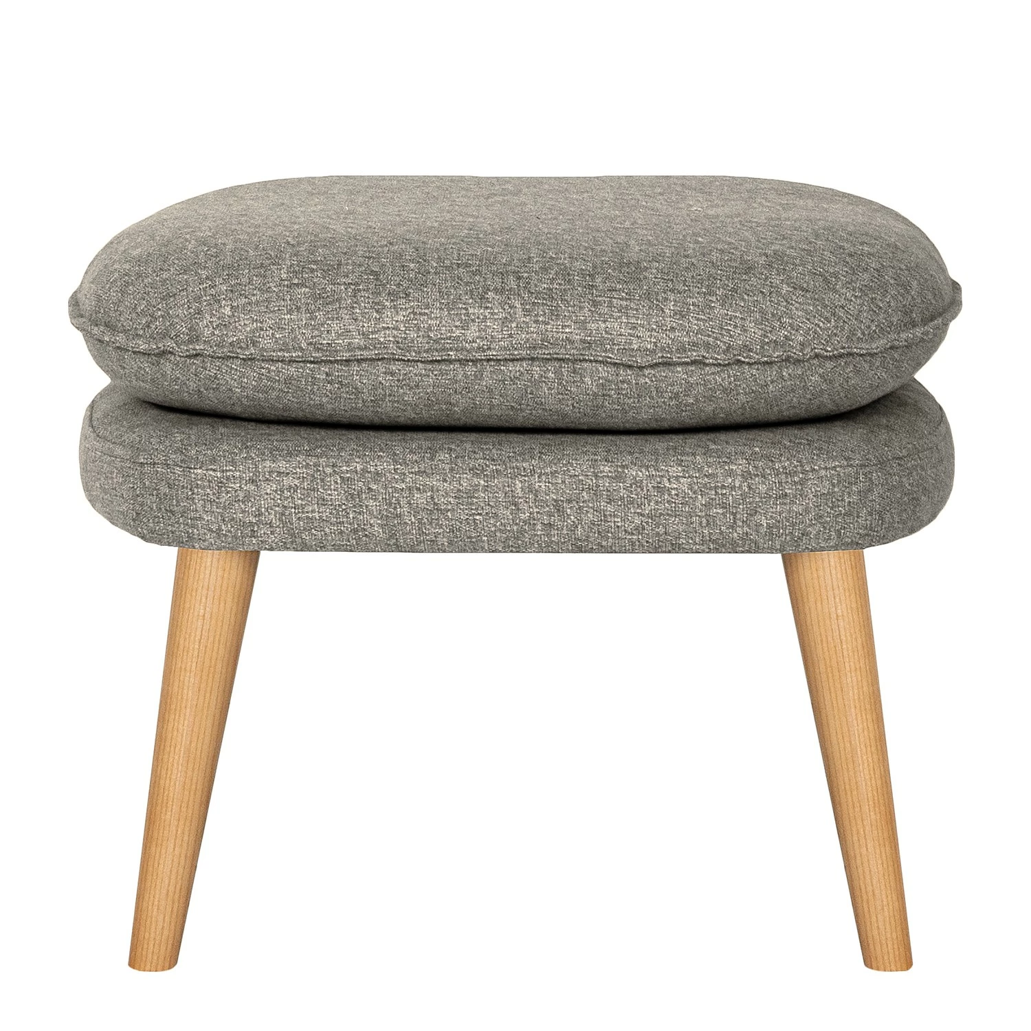 Fredriks Polsterhocker Farnay - Webstoff - Webstoff Sogol: Grau 2 Fredriks Polsterhocker Farnay - Webstoff - Webstoff Sogol: Grau – Bild 2