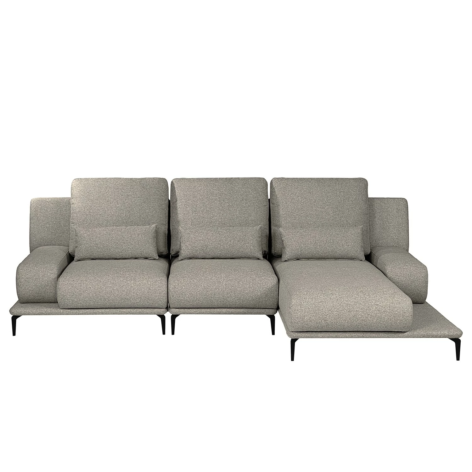 Fredriks Ecksofa Lirac - Webstoff - Webstoff Sogol: Grau - Longchair davorstehend rechts 8 Fredriks Ecksofa Lirac - Webstoff - Webstoff Sogol: Grau - Longchair davorstehend rechts – Bild 8