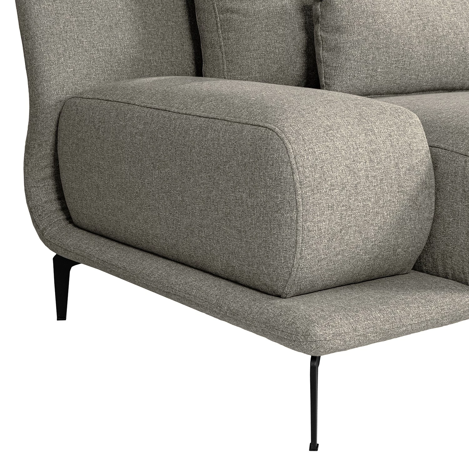 Fredriks Ecksofa Lirac - Webstoff - Webstoff Sogol: Grau - Longchair davorstehend rechts 12 Fredriks Ecksofa Lirac - Webstoff - Webstoff Sogol: Grau - Longchair davorstehend rechts – Bild 12