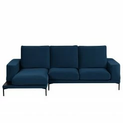 Fredriks Ecksofa Grossa - Samt - Samt Vaia: Dunkelblau - Longchair davorstehend links -Wohnzimmermöbel boutique en ligne 1000243314 210330 18223001125 DETAILS P000000001000243314