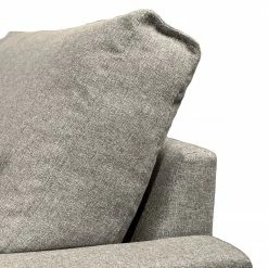 Fredriks Wohnlandschaft Garlin - Webstoff - Webstoff Sogol: Grau - Longchair davorstehend links / Ottomane rechts -Wohnzimmermöbel boutique en ligne 1000243339 210330 18225601437 DETAILS P000000001000243339