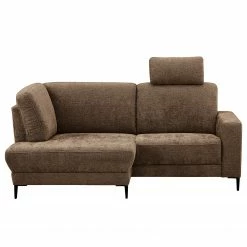 Ponsel Polstermöbel Ecksofa City - Chenille Jiao: Dunkelbraun - Longchair davorstehend links -Wohnzimmermöbel boutique en ligne 1000243752 220107 13124200304 DETAILS P000000001000243752