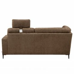 Ponsel Polstermöbel Ecksofa City - Chenille Jiao: Dunkelbraun - Longchair davorstehend links -Wohnzimmermöbel boutique en ligne 1000243752 220107 13124200326 DETAILS P000000001000243752