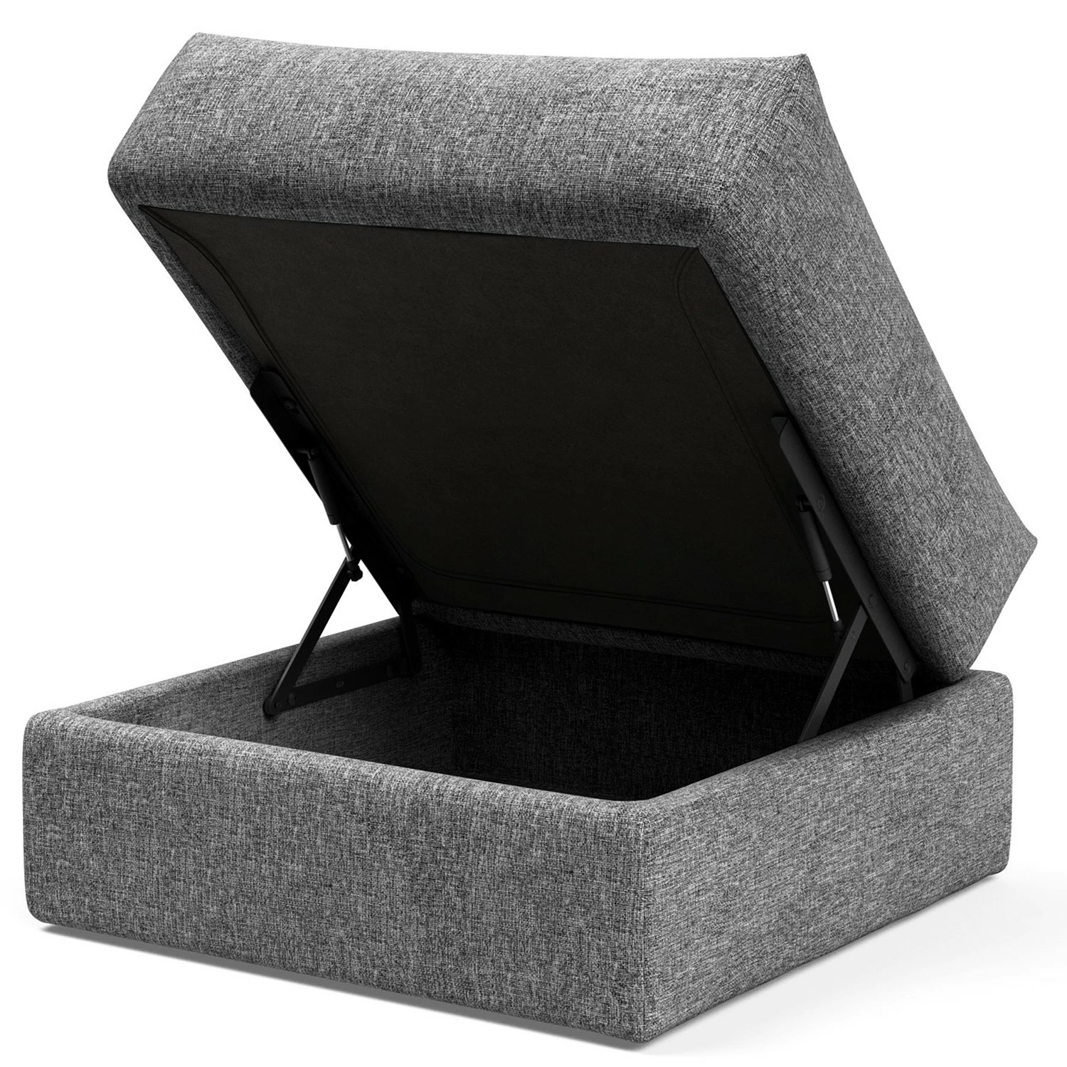 Innovation Möbel Polsterhocker Cornila - Stoff Twist: Granite 3 Innovation Möbel Polsterhocker Cornila - Stoff Twist: Granite – Bild 3