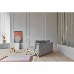 Innovation Möbel Schlafsofa Cubed - Stoff Twist: Granite - Breite: 168 cm - Eiche Hell -Wohnzimmermöbel boutique en ligne 1000244292 210218 15011500158 MOOD DETAILS P000000001000244292 mood