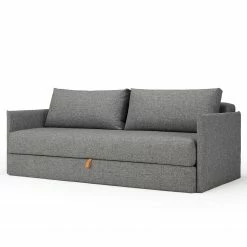 Innovation Möbel Schlafsofa Kibert - Webstoff - Granit