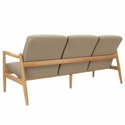 Studio Copenhagen Sofa Froid (3-Sitzer) - Webstoff - Webstoff Baca: Beige - Eiche Hell -Wohnzimmermöbel boutique en ligne 1000244635 210302 06134500252 DETAILS P000000001000244635