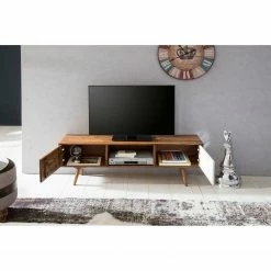 Naturoo TV-Lowboard Messas - Sheesham massiv - Sheesham / Weiß 10 Naturoo TV-Lowboard Messas - Sheesham massiv - Sheesham / Weiß -Wohnzimmermöbel boutique en ligne 1000244867 210202 14543300117 MOOD DETAILS P000000001000244867 mood