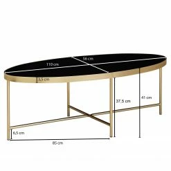 Loftscape Couchtisch Hitte - Glas / Metall - Schwarz / Gold -Wohnzimmermöbel boutique en ligne 1000244888 210202 15012100260 SKETCH DETAILS P000000001000244888 sketch