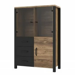 Red Living Highboard Velleron - Fichte Dekor