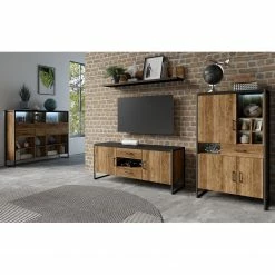 Red Living TV-Lowboard Turriers II - Fichte Dekor / Matt Schwarz 7 Red Living TV-Lowboard Turriers II - Fichte Dekor / Matt Schwarz -Wohnzimmermöbel boutique en ligne 1000245422 210217 13055400079 MOOD DETAILS P000000001000245422 mood