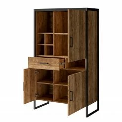 Red Living Regal Turriers II - Fichte Dekor / Matt Schwarz 11 Red Living Regal Turriers II - Fichte Dekor / Matt Schwarz -Wohnzimmermöbel boutique en ligne 1000245426 210217 13063100104 DETAILS P000000001000245426