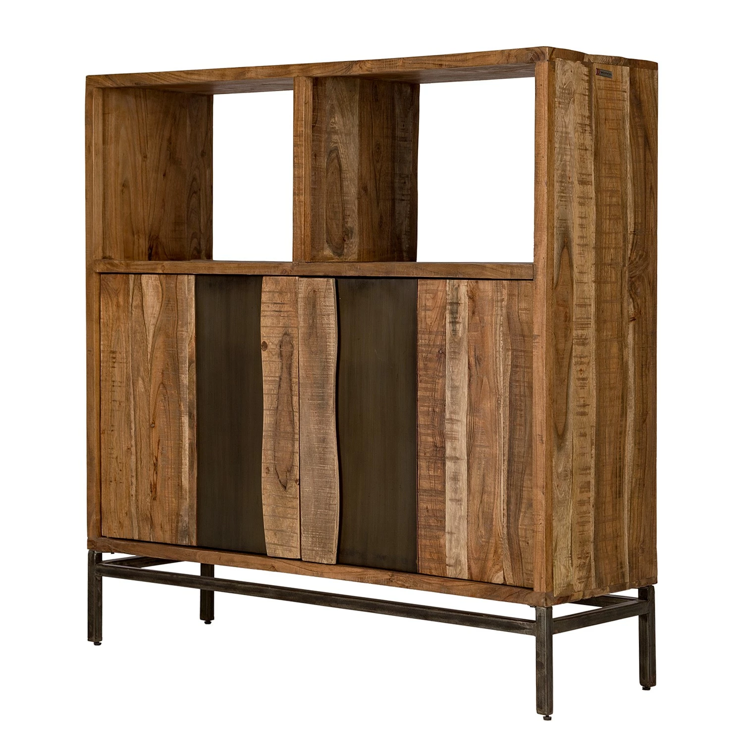 Ars manufacti Büroschrank Domme - Akazie massiv / Eisen - Akazie / Anthrazit 1 Ars manufacti Büroschrank Domme - Akazie massiv / Eisen - Akazie / Anthrazit