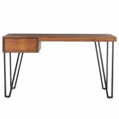 Wolf-Möbel Schreibtisch Bubry - Akazie massiv / Eisen - Akazie / Anthrazit -Wohnzimmermöbel boutique en ligne 1000246833 220330 032 DETAILS P000000001000246833