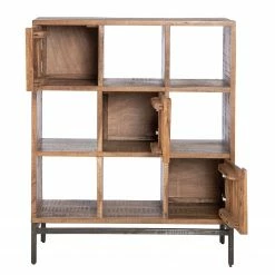 Ars manufacti Büroregal Domme II - Akazie massiv / Eisen - Akazie / Anthrazit -Wohnzimmermöbel boutique en ligne 1000246834 220406 031 DETAILS P000000001000246834