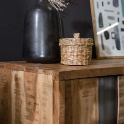 Ars manufacti Büroregal Domme II - Akazie massiv / Eisen - Akazie / Anthrazit -Wohnzimmermöbel boutique en ligne 1000246834 220705 021 MOOD DETAILS P000000001000246834 mood