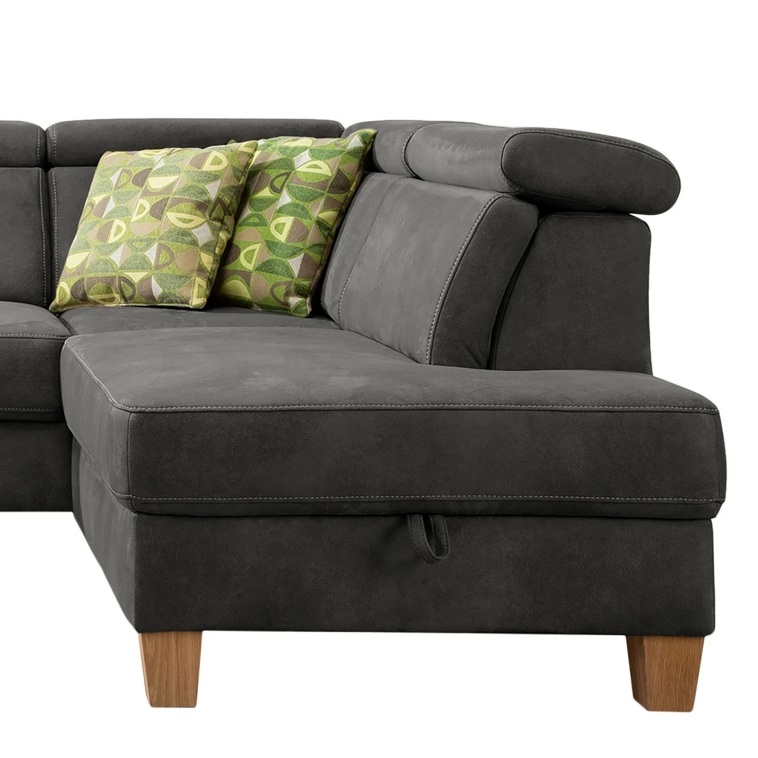 Loftscape Ecksofa Vignols - Microfaser - Microfaser Flavie: Grau - Ausrichtung rechts - Ohne Schlaffunktion 7 Loftscape Ecksofa Vignols - Microfaser - Microfaser Flavie: Grau - Ausrichtung rechts - Ohne Schlaffunktion – Bild 7