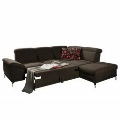 Loftscape Ecksofa Tamaris II - Webstoff - Webstoff Palila: Espresso - Ecke davorstehend rechts - Mit Schlaffunktion -Wohnzimmermöbel boutique en ligne 1000248791 210317 15134901412 DETAILS P000000001000248791