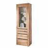 Naturoo Vitrinenschrank Gerville II - Wildeiche massiv