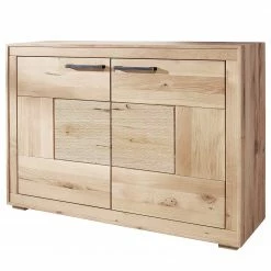 Wohnzimmermöbel boutique en ligne 33 Naturoo Sideboard Juillan - Wildeiche massiv / Metall - Wildeiche / Schwarz