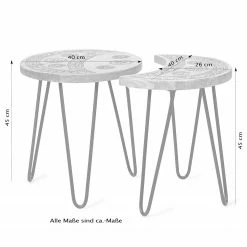Naturoo Beistelltisch Vignats (2-teilig) - Mango massiv / Metall - Mango / Schwarz -Wohnzimmermöbel boutique en ligne 1000249479 210224 15504000019 SKETCH DETAILS P000000001000249479 sketch