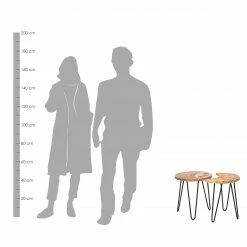 Naturoo Beistelltisch Vignats (2-teilig) - Mango massiv / Metall - Mango / Schwarz -Wohnzimmermöbel boutique en ligne 1000249479 210224 15504000020 SKETCH DETAILS P000000001000249479 sketch