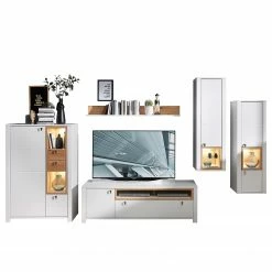 Loftscape Highboard Cordelle I - Inkl. Beleuchtung - Matt Weiß / Wildbuche -Wohnzimmermöbel boutique en ligne 1000249572 210302 14405400039 DETAILS P000000001000249572