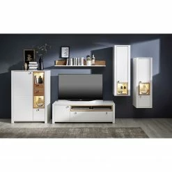 Loftscape Highboard Cordelle I - Inkl. Beleuchtung - Matt Weiß / Wildbuche -Wohnzimmermöbel boutique en ligne 1000249572 210630 15440500005 MOOD DETAILS P000000001000249572 mood
